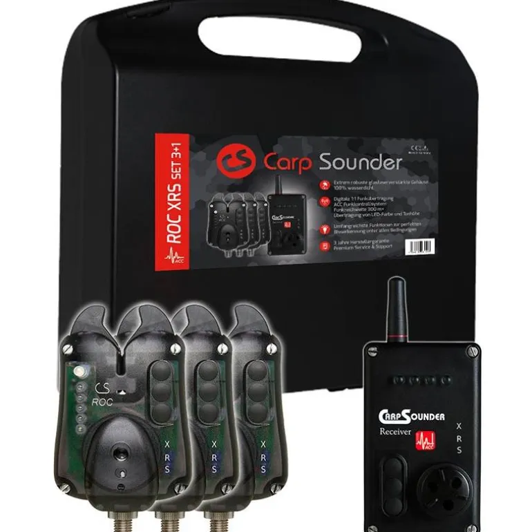 Coffret Détecteur Carpsounder Roc Xrs Blackneon + Centrale