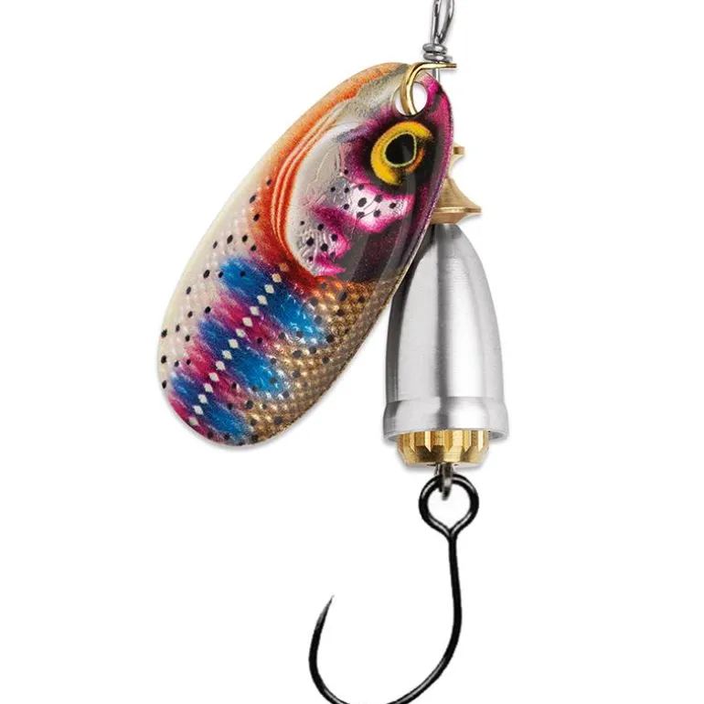 Cuiller Tournante Blue Fox Vibrax Gilded Single Barbless Hook N°2 - 6G