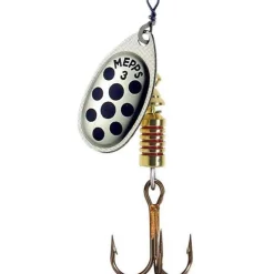 Mepps Leurres Carnassiers|Leurres Truite^Cuiller Tournante Aglia Argent Points Noirs