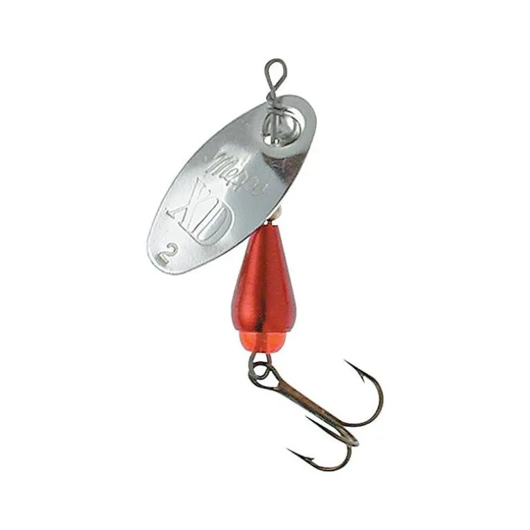 Cuiller Tournante Mepps Xd Platinium Argent Rouge