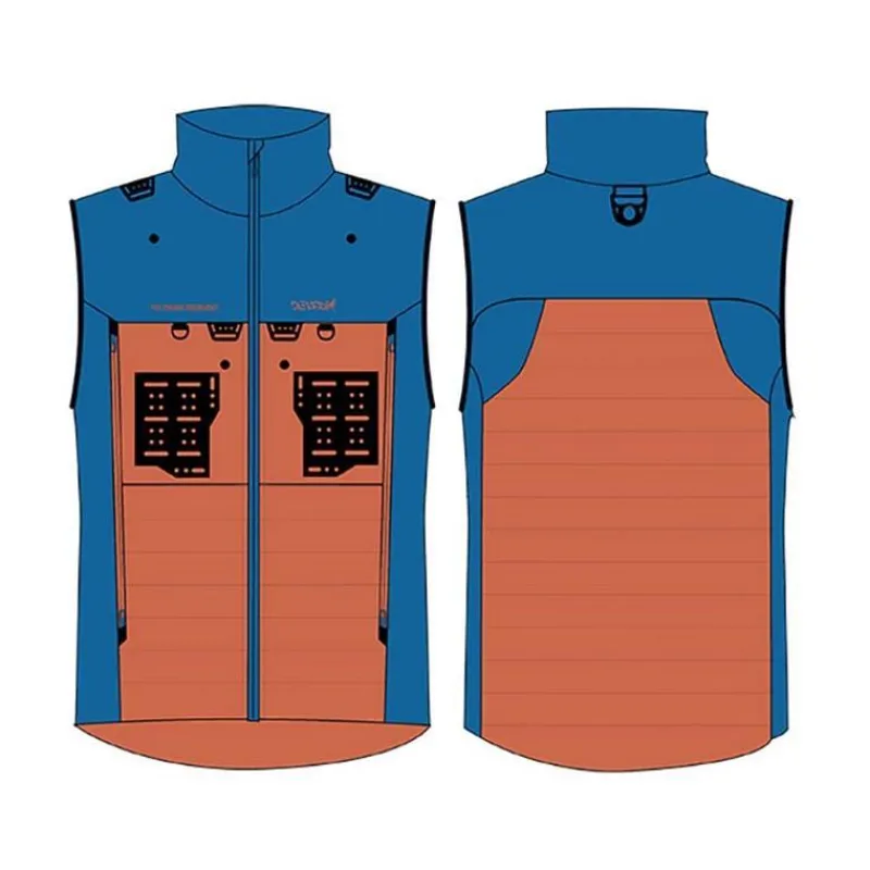 Devaux Vestes De Pêche^Doudoune Homme Trek'fly - Orange/Bleu