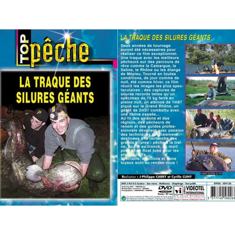 Dvd - La Traque Des Silures Geants - Peche Des Carnassiers - Top Peche