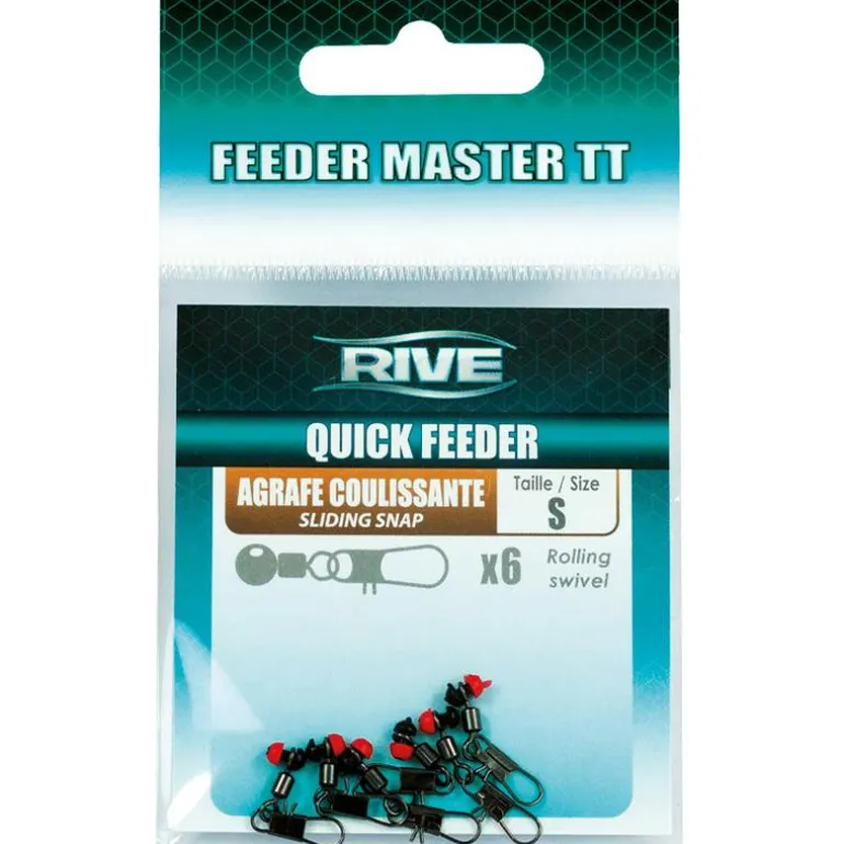 Emerillon Agrafe Coulissant Rive Quick Feeder Master Tt - Par 6