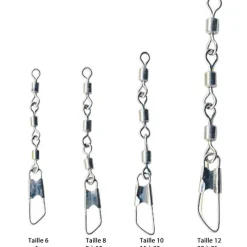 Technipêche Petit Matériel^Emerillon Truite A Bombette Avec Agrafe - Par 5