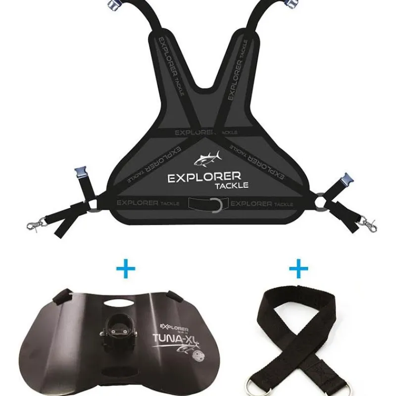 Explorer Tackle Accessoires^Ensemble Harnais Dorsal + Baudrier Tuna-Xl