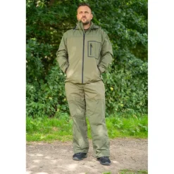 Ensemble Veste Et Salopette Homme Korum Superseal Waterproof - Kaki