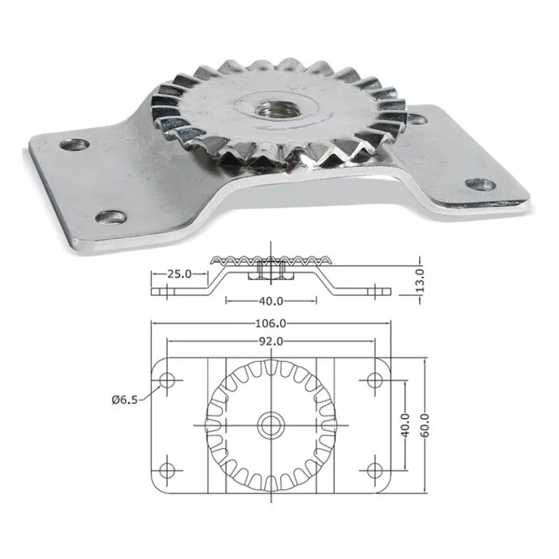 Seanox Equipements Bateau & Annexe^Fixation Plat Bord Bateau Inox