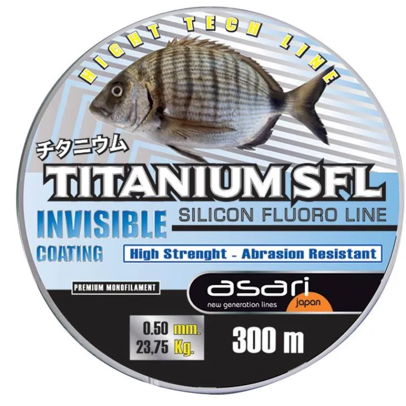 Asari Tresses - Fils - Bdl Mer^Fluorocarbone Titanium Sfl - 300M