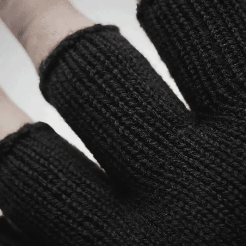 Geoff Anderson Bonnets, Tours De Cou & Gants^Gants Merino Fingerless - Noir