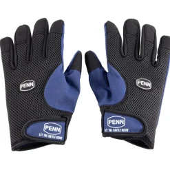 Penn Bonnets, Tours De Cou & Gants^Gants Casting Gloves - Blue/Black