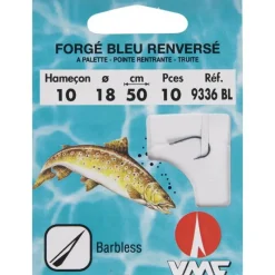 VMC Petit Matériel^Hamecon Monte 9336Bl Forge Bleu Renverse