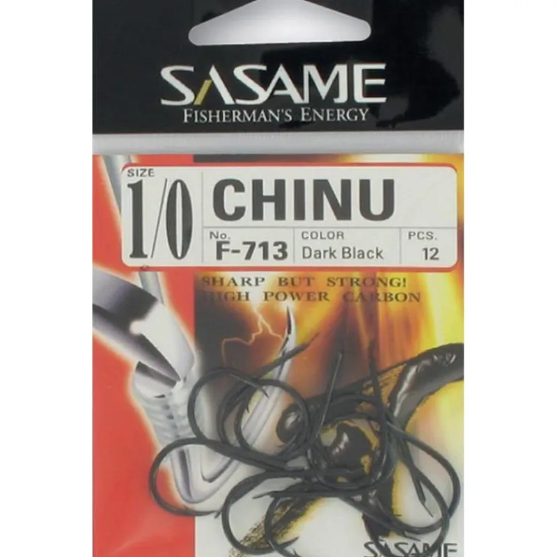 Sasame Hameçons^Hamecon Chinu Dark Black Hook