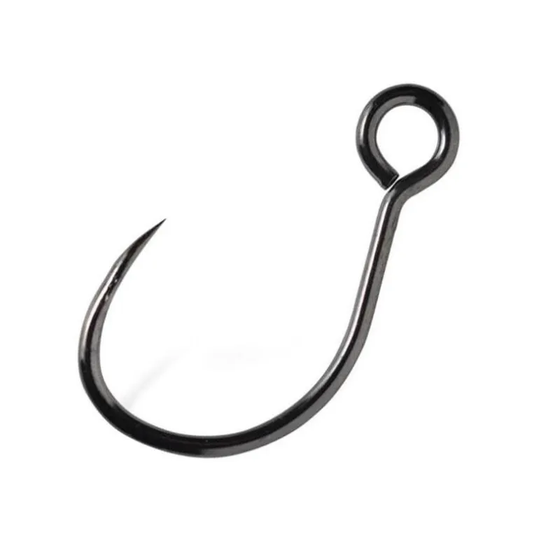 Hamecon Simple Vmc 7237B Light Inline Barbless Black Nickel - Pack
