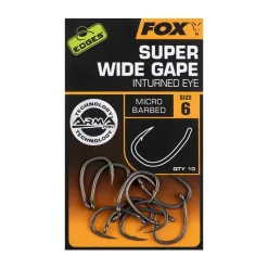 Fox Montages Carpe^Hameçon Carpe Edges Super Wide Gape (In-Turned Eye)