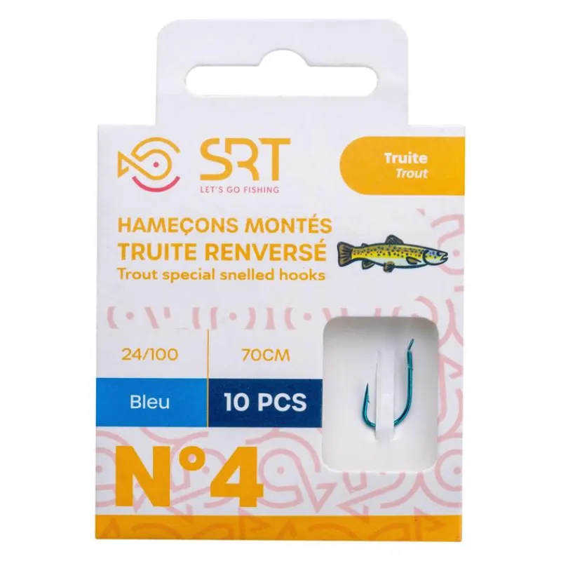 SRT Petit Matériel^Hameçon Monté Special Truite Bleu Renverse