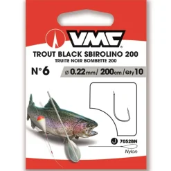 VMC Petit Matériel^Hameçon Monté Trout Black Sbirolino 200