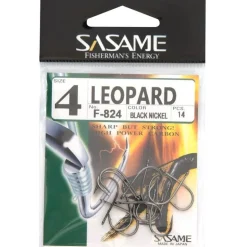 Hameçon Simple Sasame Leopard Black Nickel