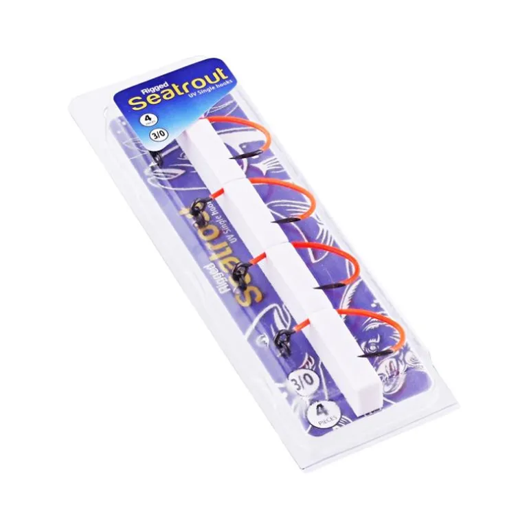 Hameçon Simple Truite Westin Rigged Seatrout - Single Hooks Uv Orange