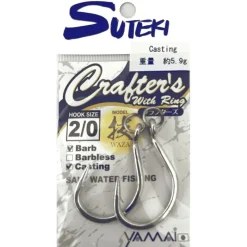 Yamai Suteki Hameçons^Hameçon Simple Crafter's With Ring - Par 2