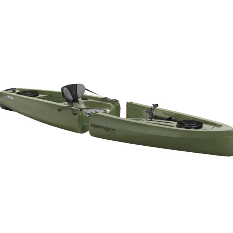 Point 65°N Canoës & Kayaks De Pêche^Kayak Mojito Angler Solo Sit-On-Top Modulable - Vert