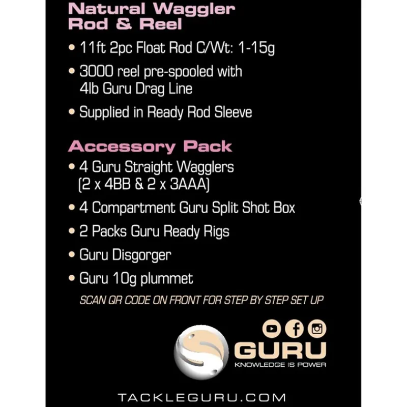 Guru Ensembles Coup & Anglaise^Kit De Pêche Float Rod & Reel Combo