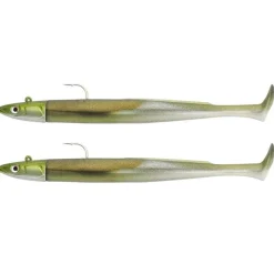 Fiiish Leurres Mer^Kit Leurre Souple Arme Double Combo Crazy Paddle Tail 120 + Tête Plombée Off Shore