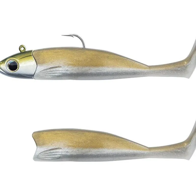 Fiiish Leurres Mer^Kit Leurre Souple Armé Combo Master Shad 100 + Tête Plombée Heavy