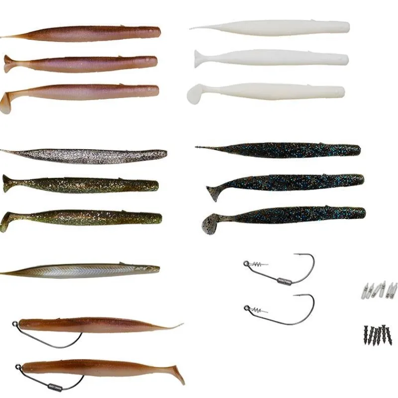 Savage Gear Cadeaux & Décoration|Cadeaux & Décoration^Kit Leurre Souple Armé Gravity Stick Kit