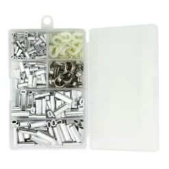 Explorer Tackle Montage Ligne^Kit Montage Sleeve Simples Ovales Alu + Cosses