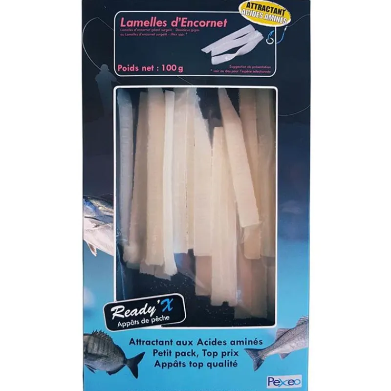 Pexeo Appâts Naturels - Amorces^Lamelles D'encornet Géant Surgelées Ready'x