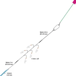Flashmer Lignes Montées^Ligne De Traine Ecoline Fregate