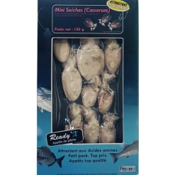 Pexeo Appâts Naturels - Amorces^Mini Seiches Entières Casserons Surgelées Ready'x