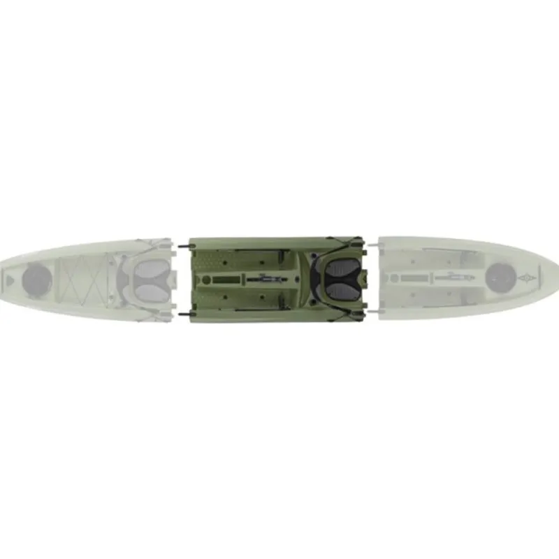 Point 65°N Canoës & Kayaks De Pêche^Module Supplémentaire Pour Kayak Modulable Mojito Angler Vert