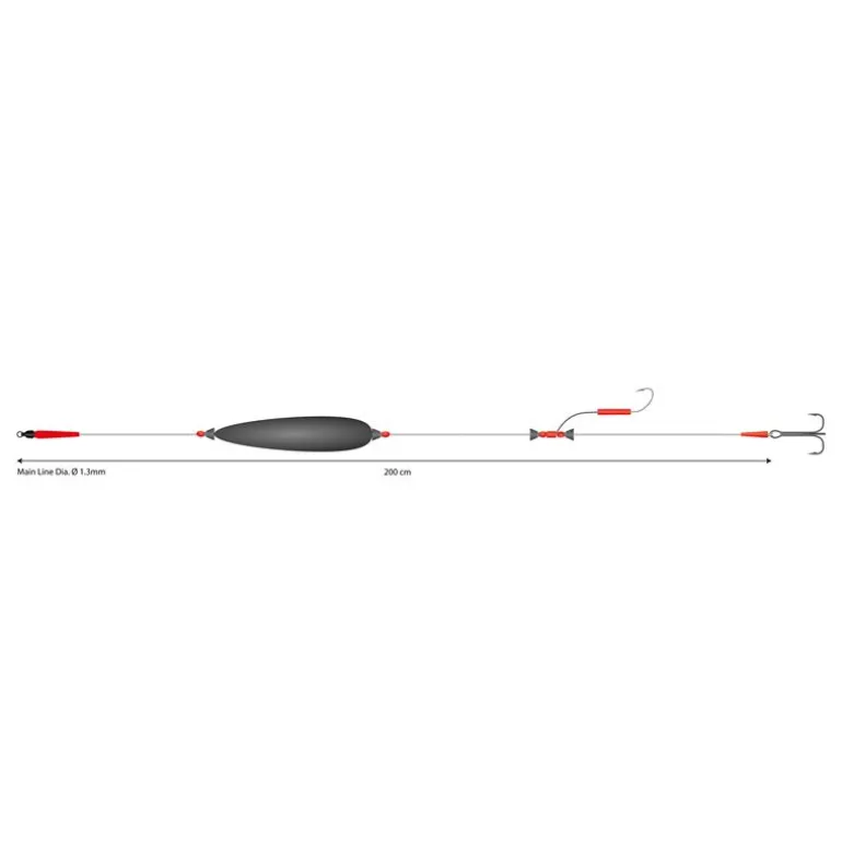 Montage Mikado Mono Catfish Set Iii Big Bait Ready Rig
