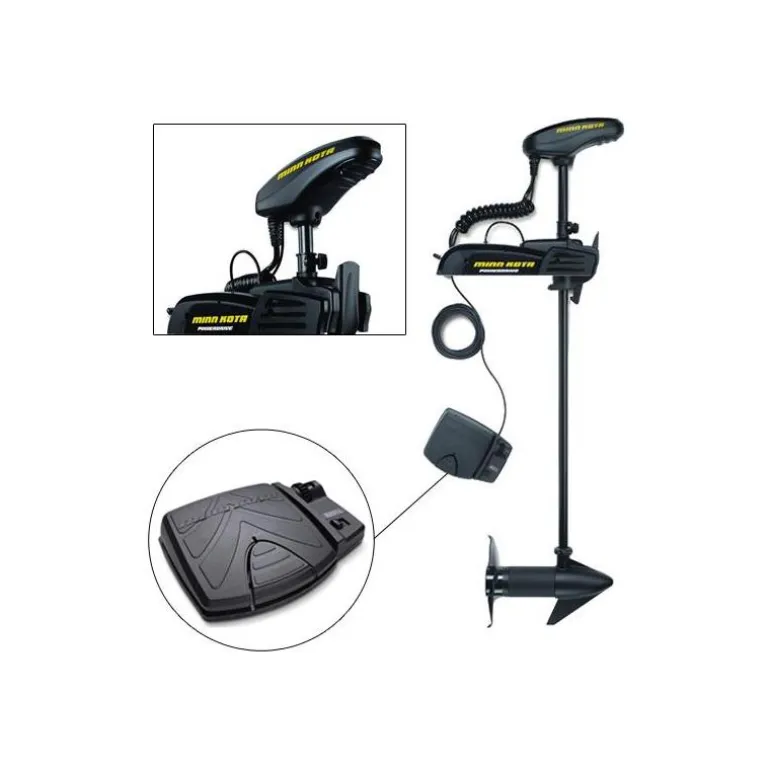 Moteur Electrique Minn Kota Powerdrive Bt - 45Lbs - Avec Pedale