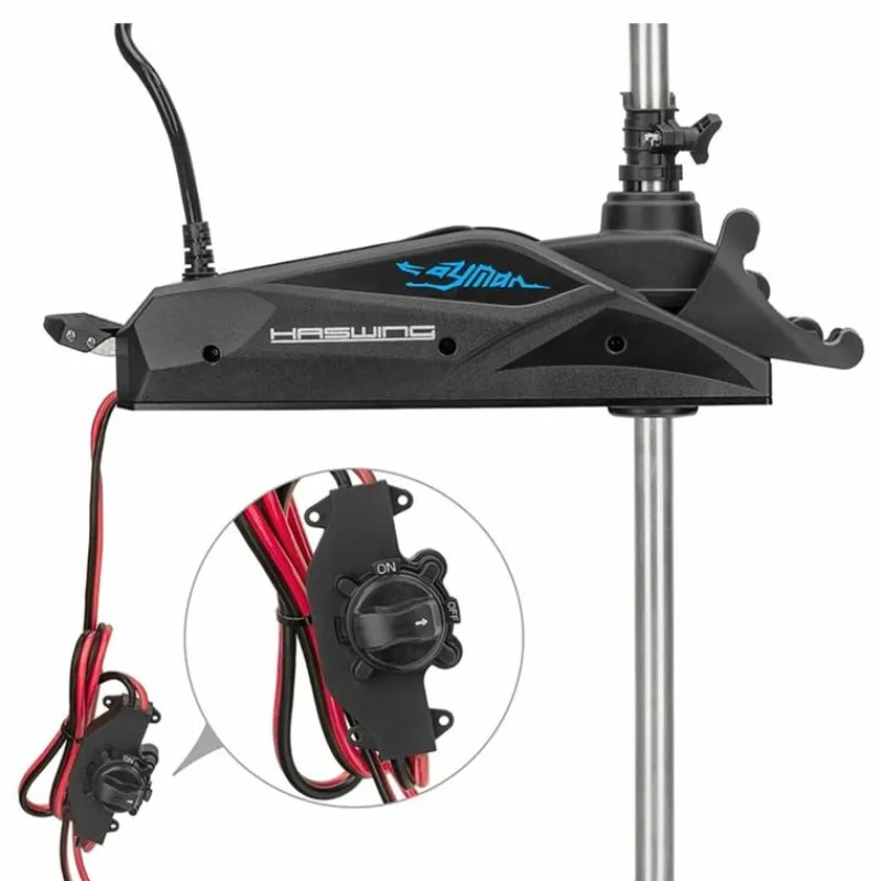 Haswing Moteurs Électriques Bateau^Moteur Électrique Cayman-B 80Lbs Gps 24V Noir Version 1.6