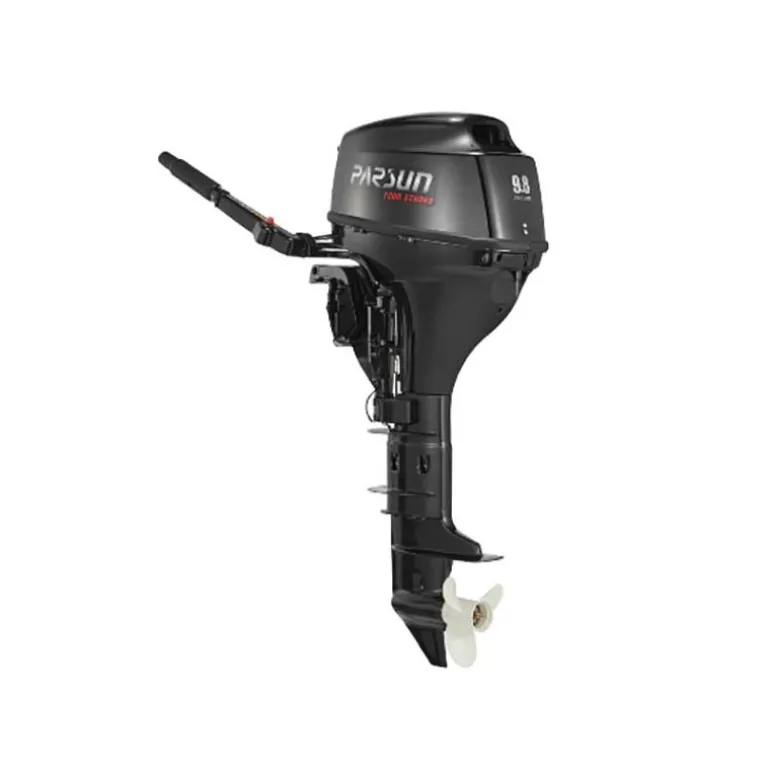Moteur Thermique Parsun F9.8Bwl - 9.8Cv - Arbre Long Barre Franche Démarrage Électrique
