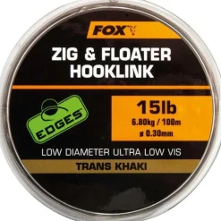 Nylon Fox Edges Zig & Floater Hooklink - 100M