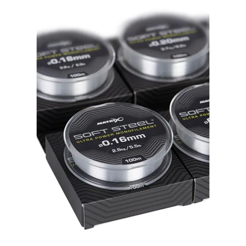 Fox Matrix Fils - Tresses Carpe^Nylon Soft Steel Ultra Power Monofilament - 100M