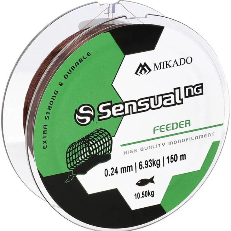 Mikado Feeder|Fils - Tresses Coup & Anglaise^Nylon Sensual Ng Feeder - Marron - 150M