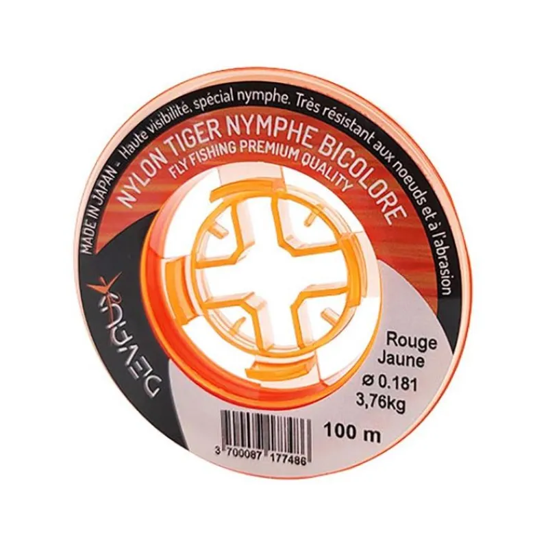 Devaux Fils Mouche^Nylon Mouche Nymphe Tiger Nymphe Bicolore - 100M