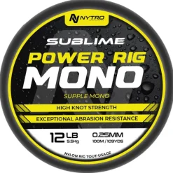 Nytro Fils - Tresses Coup & Anglaise^Nylon Sublime Power Rig Mono - 100M
