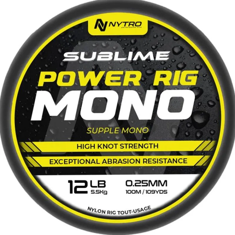 Nytro Fils - Tresses Coup & Anglaise^Nylon Sublime Power Rig Mono - 100M