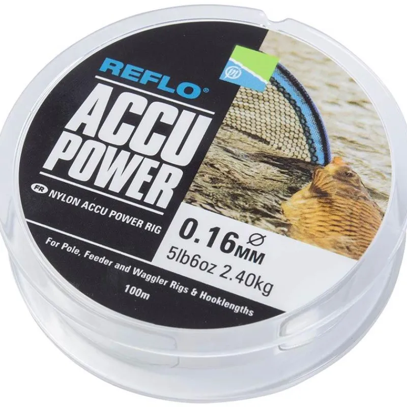 Preston Innovations Fils - Tresses Coup & Anglaise^Nylon Accu Power - 100M