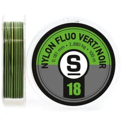 Sempe Fils Mouche|Fils Truite^Nylon - 100M - Fluo Vert/Noir