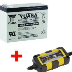 Pack Batterie Yuasa Longue Durée Sondeur + Chargeur Automatique