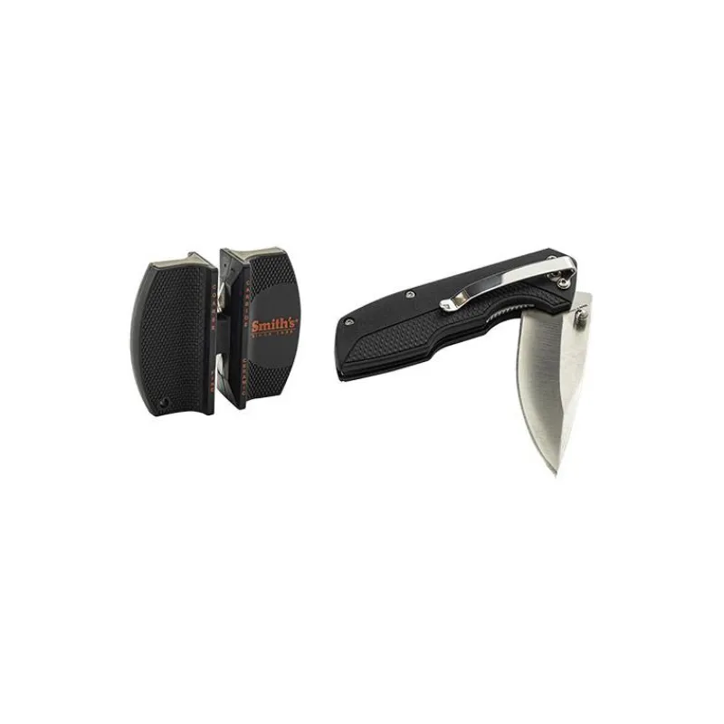 Smith s Outillage^Pack Couteau + Affûteur Manuel Smith's Edgesport Combo