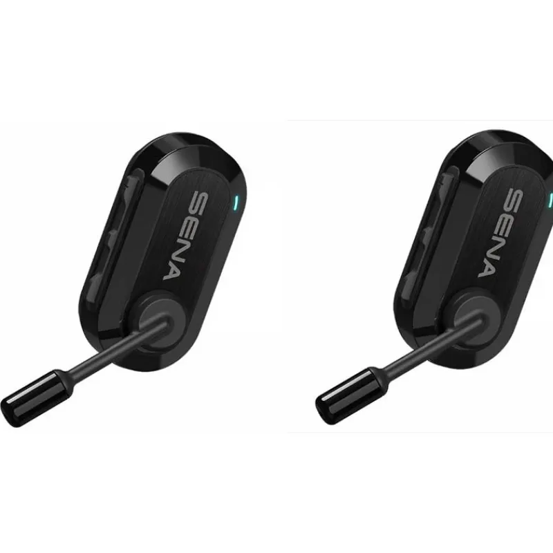 Sena Sécurité & Secours^Pack De 2 Casques Bikom 20 Duo Noir : Intercom Avec Microphone Mesh Full Duplex Bluetooth