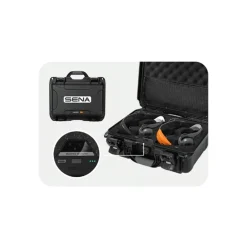 Pack De Quatre Casques Bosun Quad Sena Complets + Valise De Charge