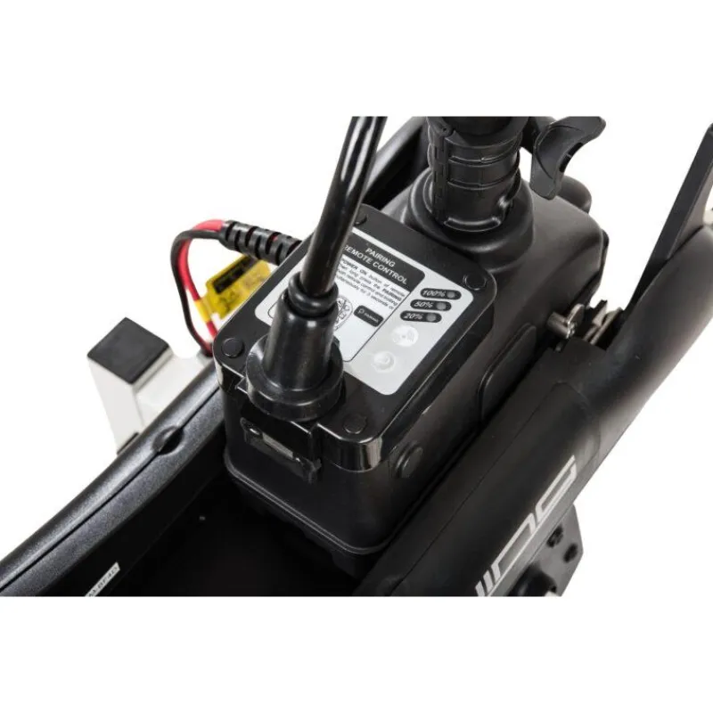 Haswing Moteurs Électriques Bateau^Pack Energy Cayman B 55Lbs Gps Version 1.6 Avec Pédale Sans Fil, Télécommande, Plaque Quick Release Batterie Marine 12V100amp